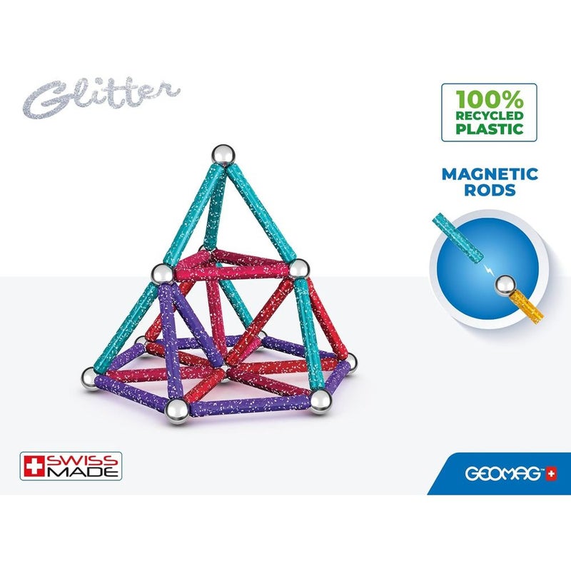 Geomag - Educational Glitter Panels And Magnetic Rods 60 Pieces - 536 - Image 3